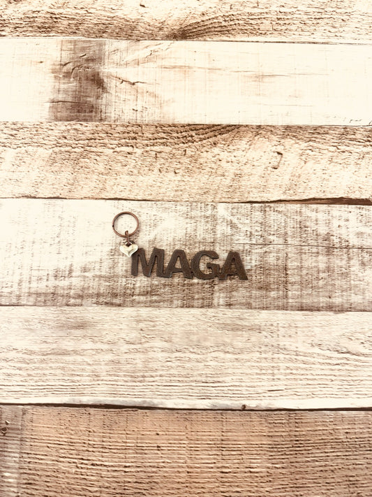 "MAGA" Word Key Chain