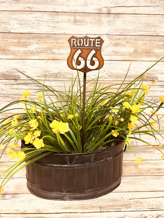 Route 66 Garden Plant Stake