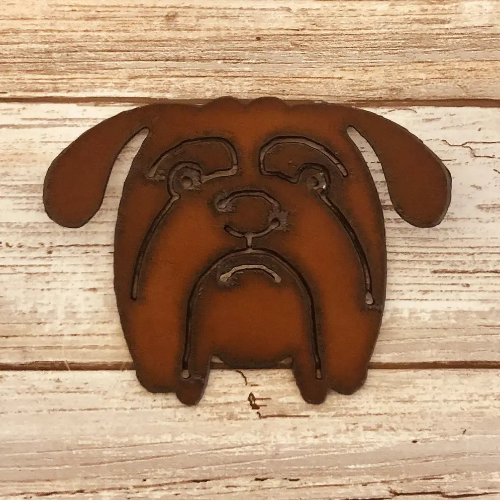 Bulldog Face Pet Magnet