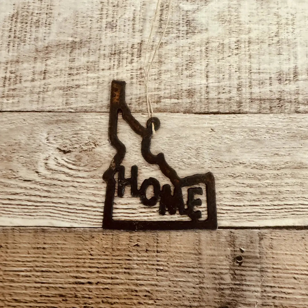 Idaho Outline with Home Ornament