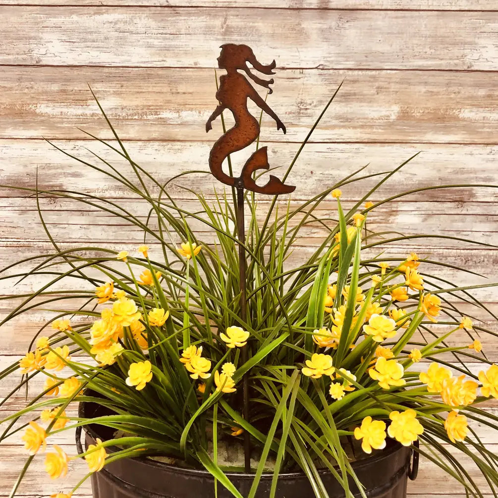Mermaid Garden Nautical Sea Life  Plant Stake