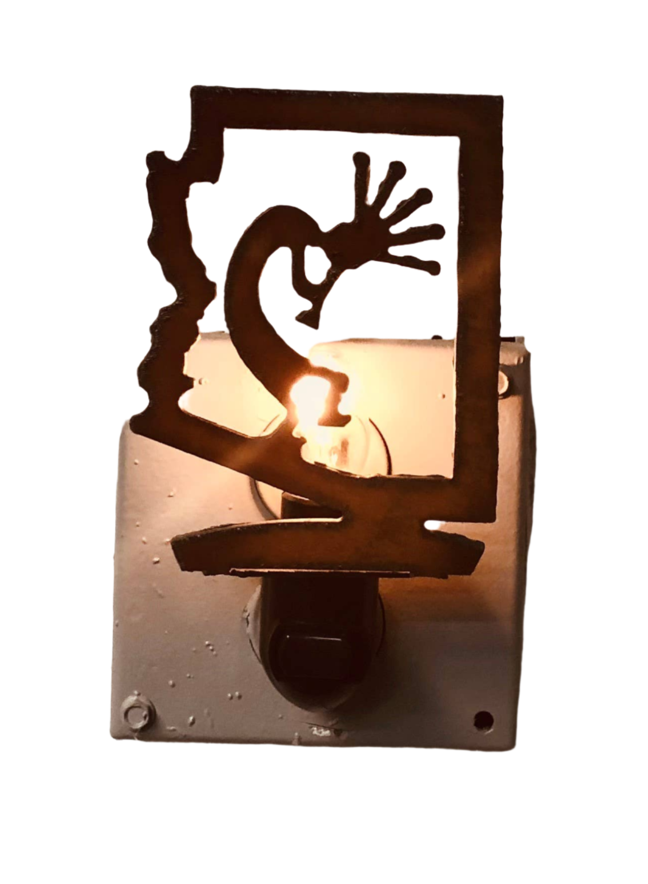 Arizona Outline Nightlight with Kokopelli Design