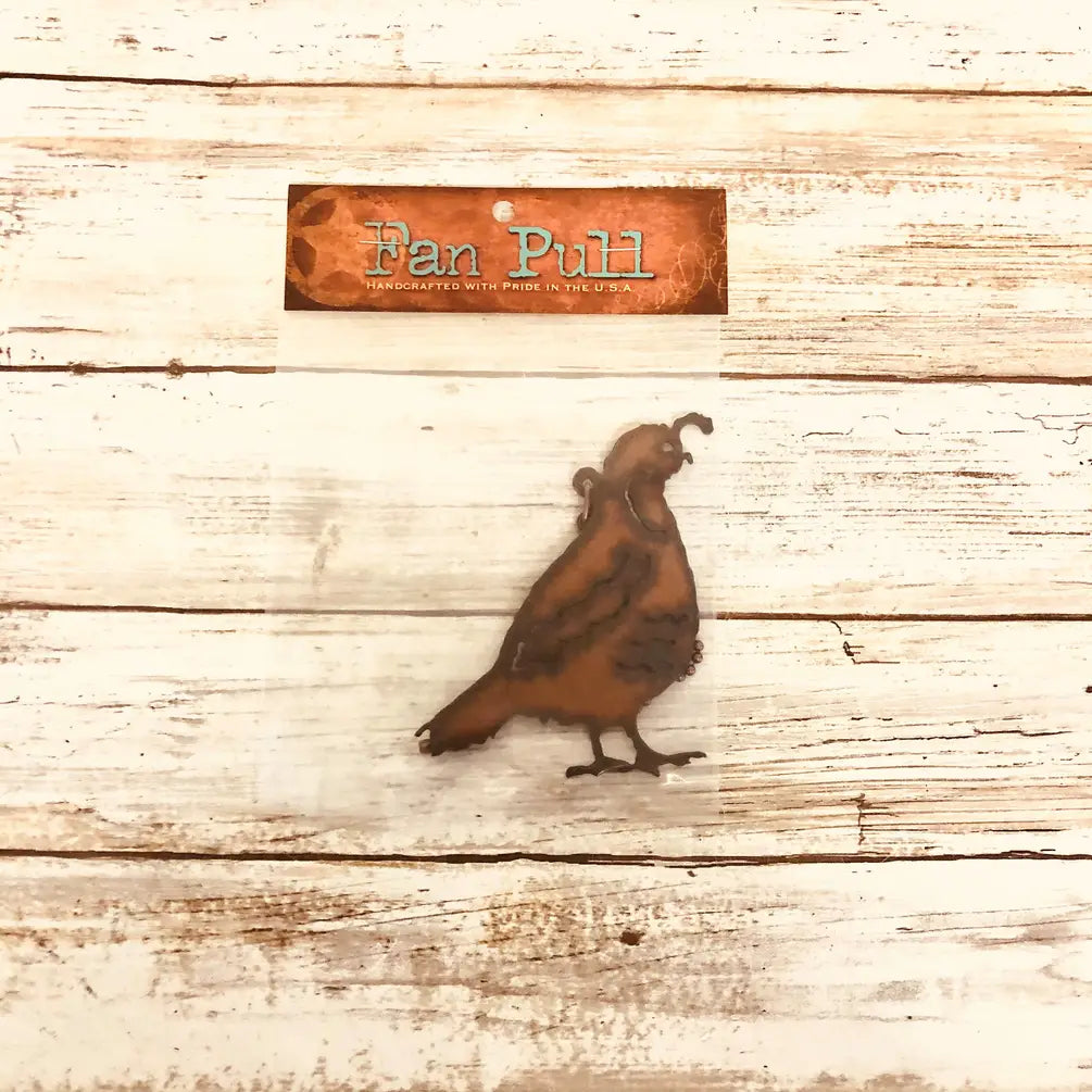 Quail Southwestern Desert Fan Pull