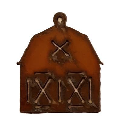 Barn Charm Western Rustic Metal Pendant