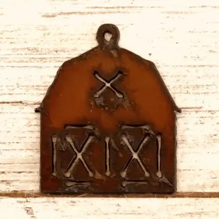 Barn Charm Western Rustic Metal Pendant