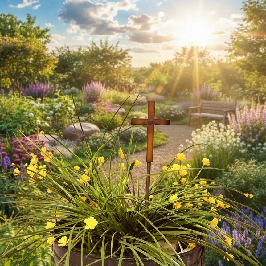 Simple Cross Garden Plant Stake