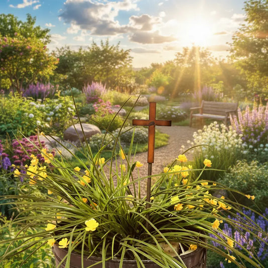 Simple Cross Garden Plant Stake