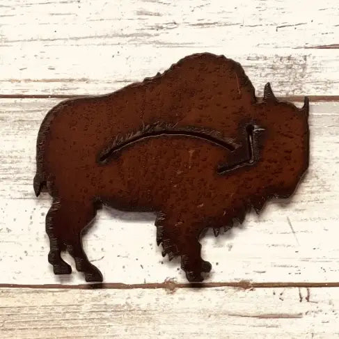 Buffalo With Arrow Native Rustic Magnet