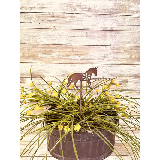 Trotting Horse Garden Friend Western Plant Stake