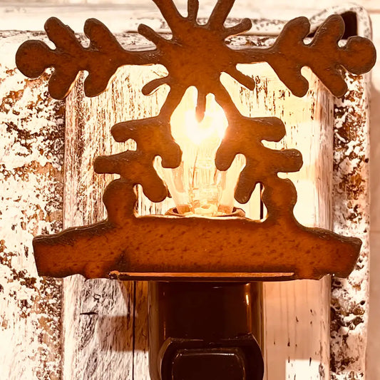 Snowflake Image Lodge Night Light