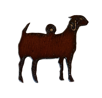 Goat Charm rustic Metal pendant Farm DIY Made In The USA
