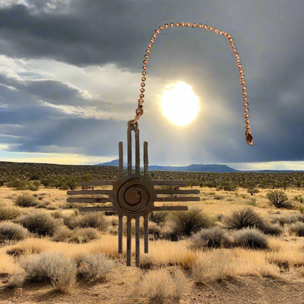 Zia Swirl New Mexico Ceiling Fan Pull