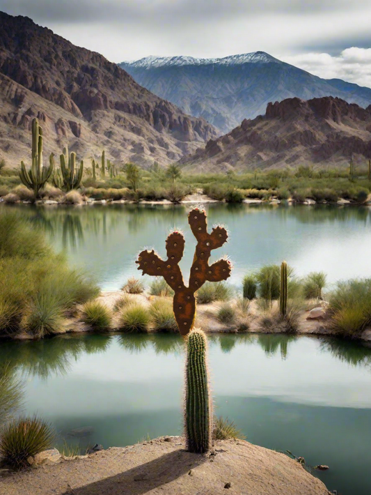 Prickly Pear Cactus Magnet