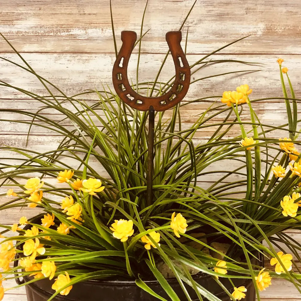 Horseshoe Western Garden Rodeo Plant Stake