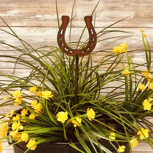 Horseshoe Western Garden Rodeo Plant Stake