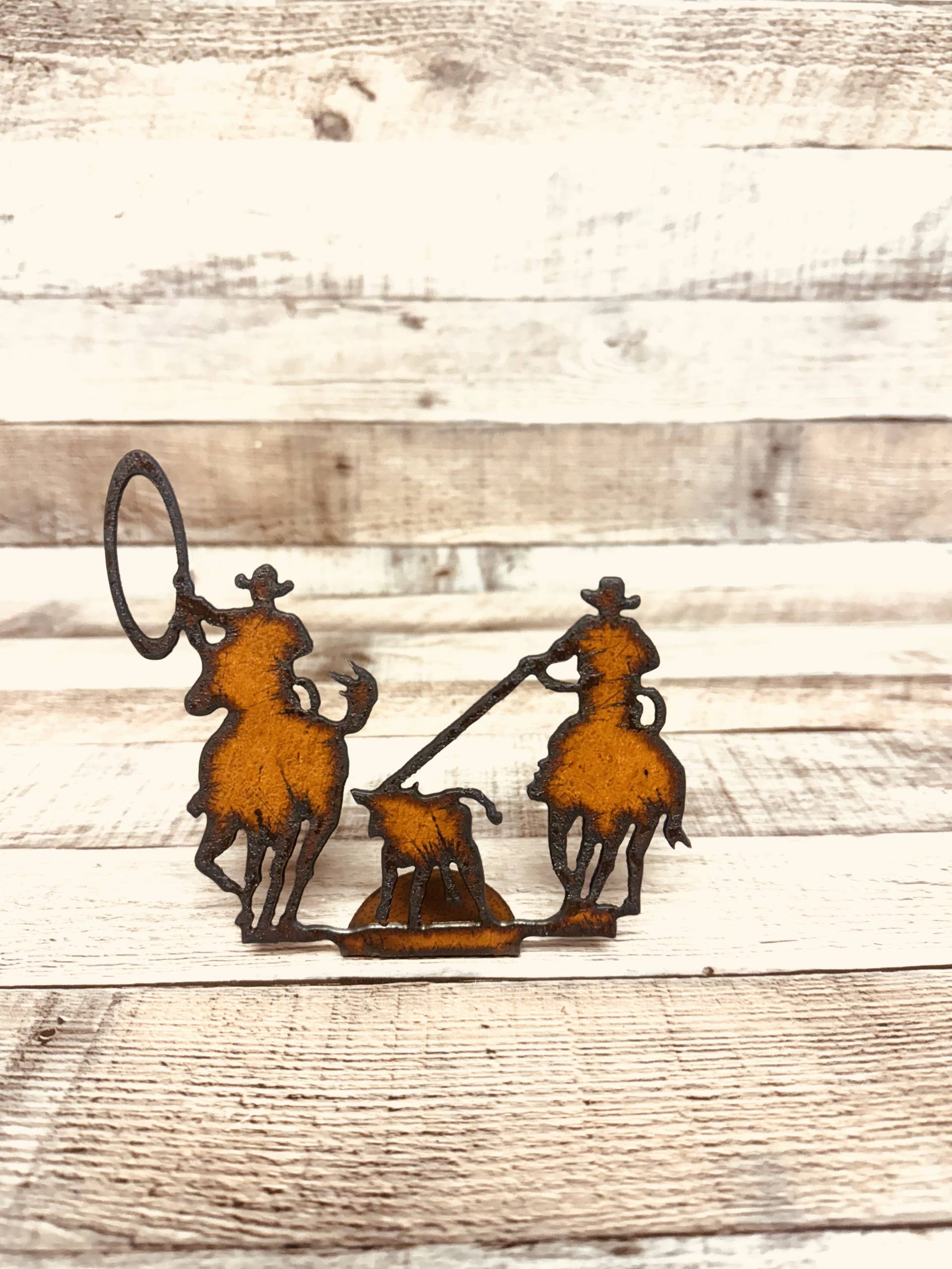 Team Roper Rustic Doodad Rodeo Western Standing Figurine – Universal ...
