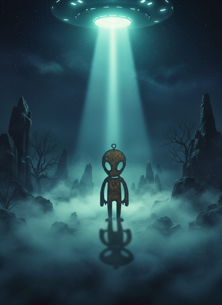 Alien Full Body Ornament Area 51 New Mexico Christmas