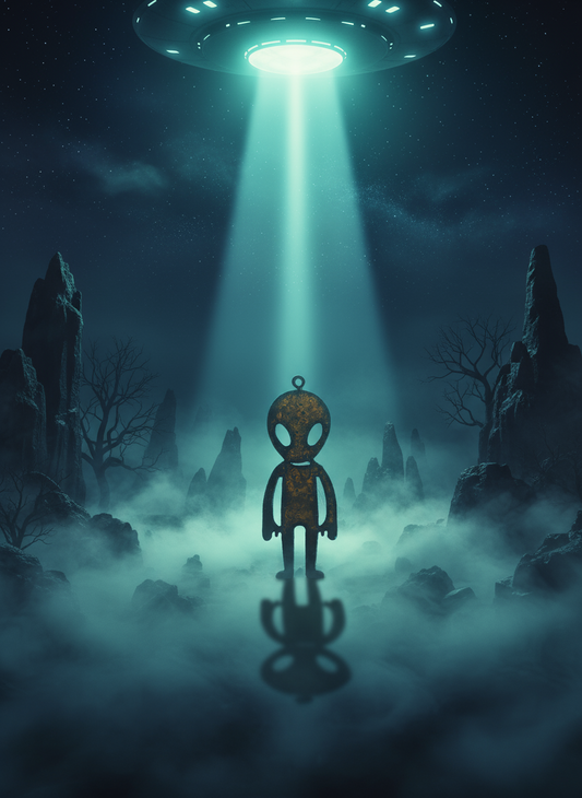 Alien Full Body Ornament Area 51 New Mexico Christmas