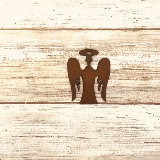 Angel Charm Pendant Gift Rustic Metal