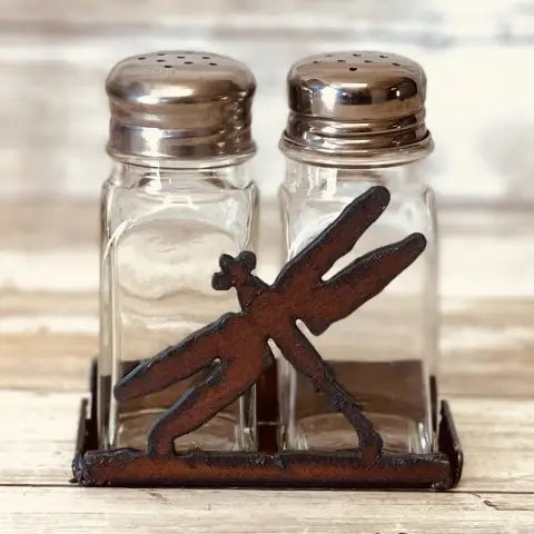 Dragonfly Salt N Pepper Shaker Holder