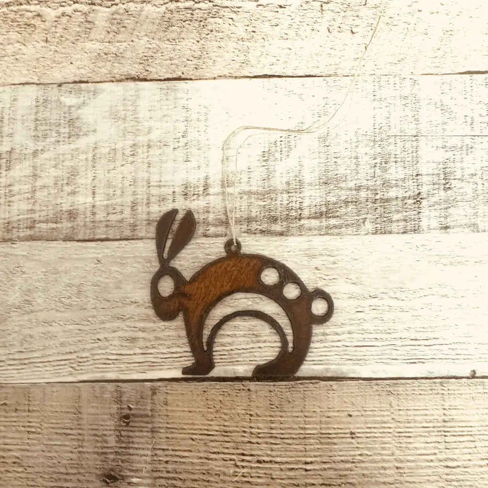 Native Rabbit New Mexico Rustic Ornament