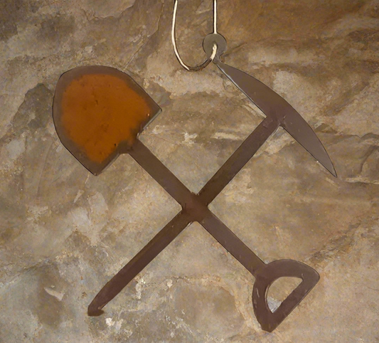 Gold Miner's Shovel & Pick Axe Ornament
