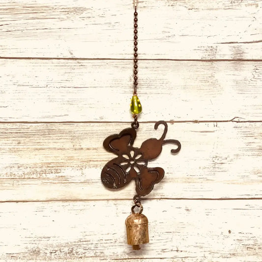 Bee Garden Friend Bell Rustic Garden Home Decor