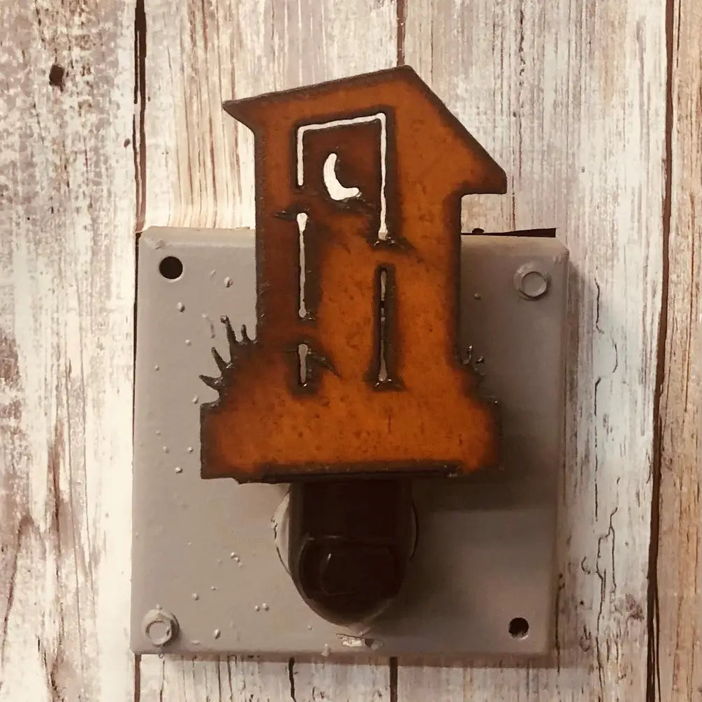 Outhouse Image Western  Nightlight