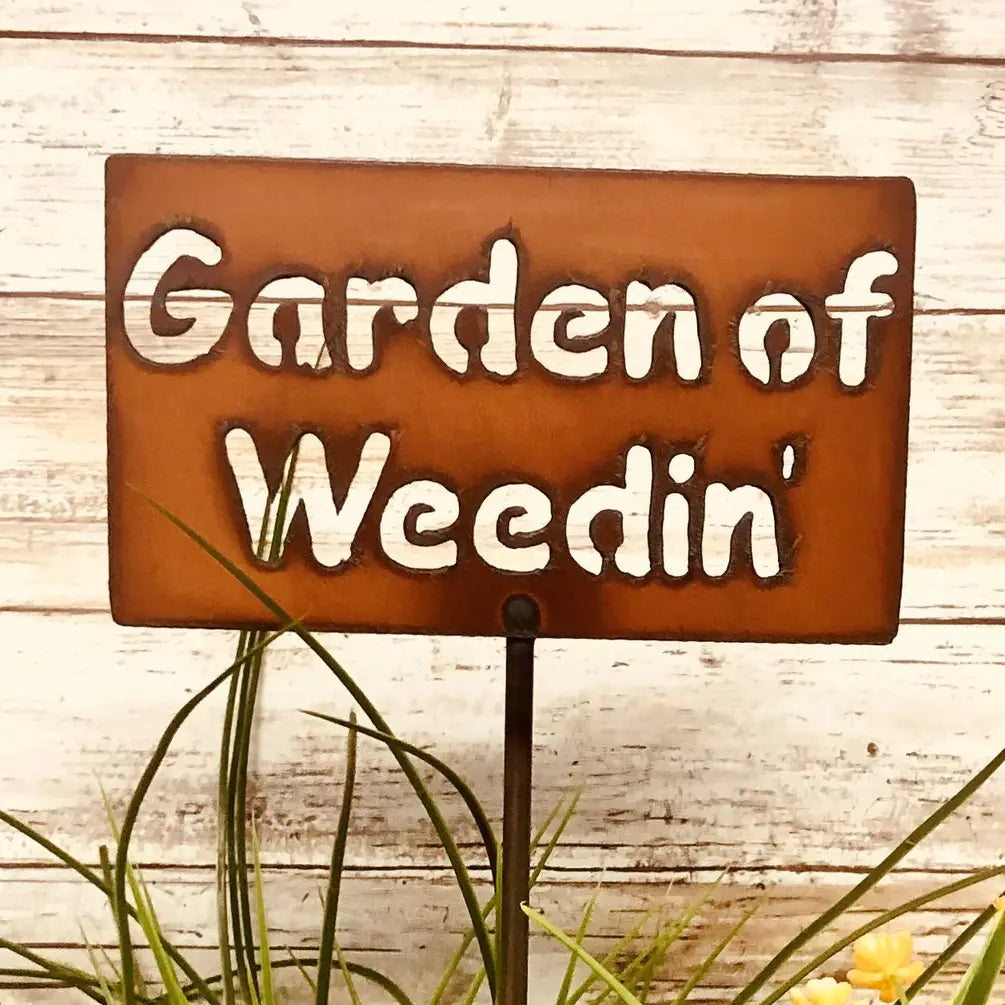 Garden Of Weedin Garden Stake Plaque