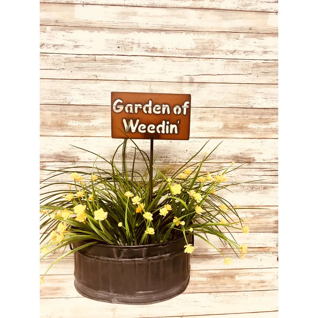 Garden Of Weedin Garden Stake Plaque