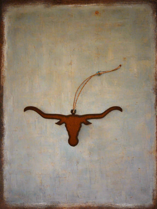 Steer Head Longhorn Western Ornament
