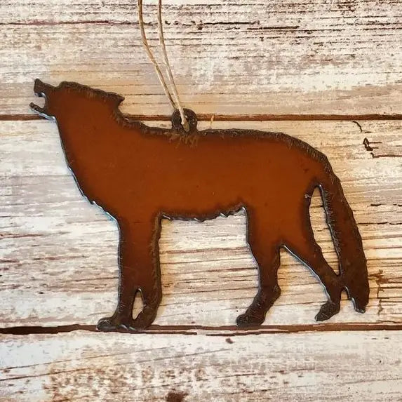 Wolf Lodge Rustic Ornament