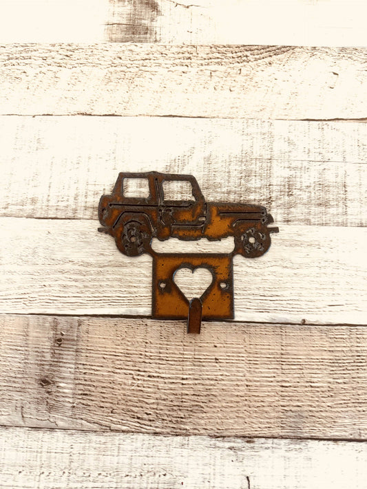 Jeep Single Key Hook Rustic Metal Jeep Lover Gift