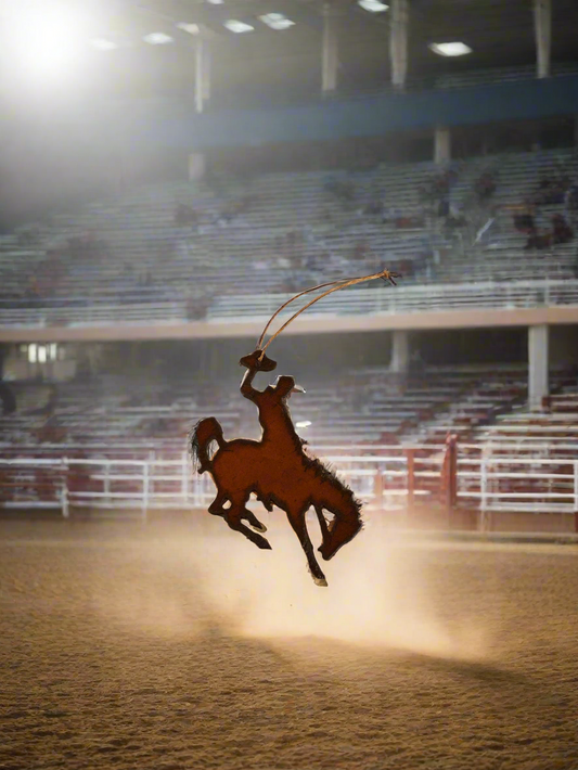 Bronc Rider With Hat western Wyoming Ornament
