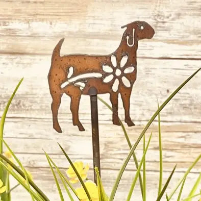 Goat GARDEN FRIEND Plant Stake