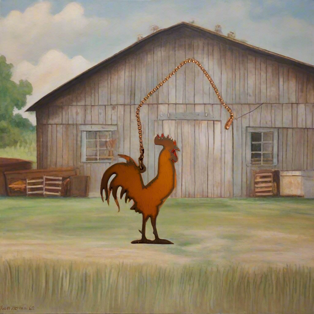 Rooster Farm Nostalgic Ceiling Fan Pull