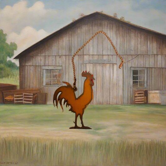Rooster Farm Nostalgic Ceiling Fan Pull