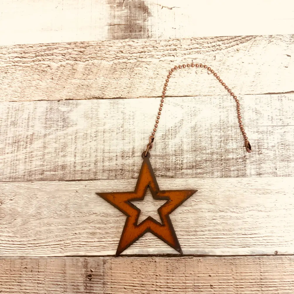 Star within Star Celestial Space Ceiling Fan Pull