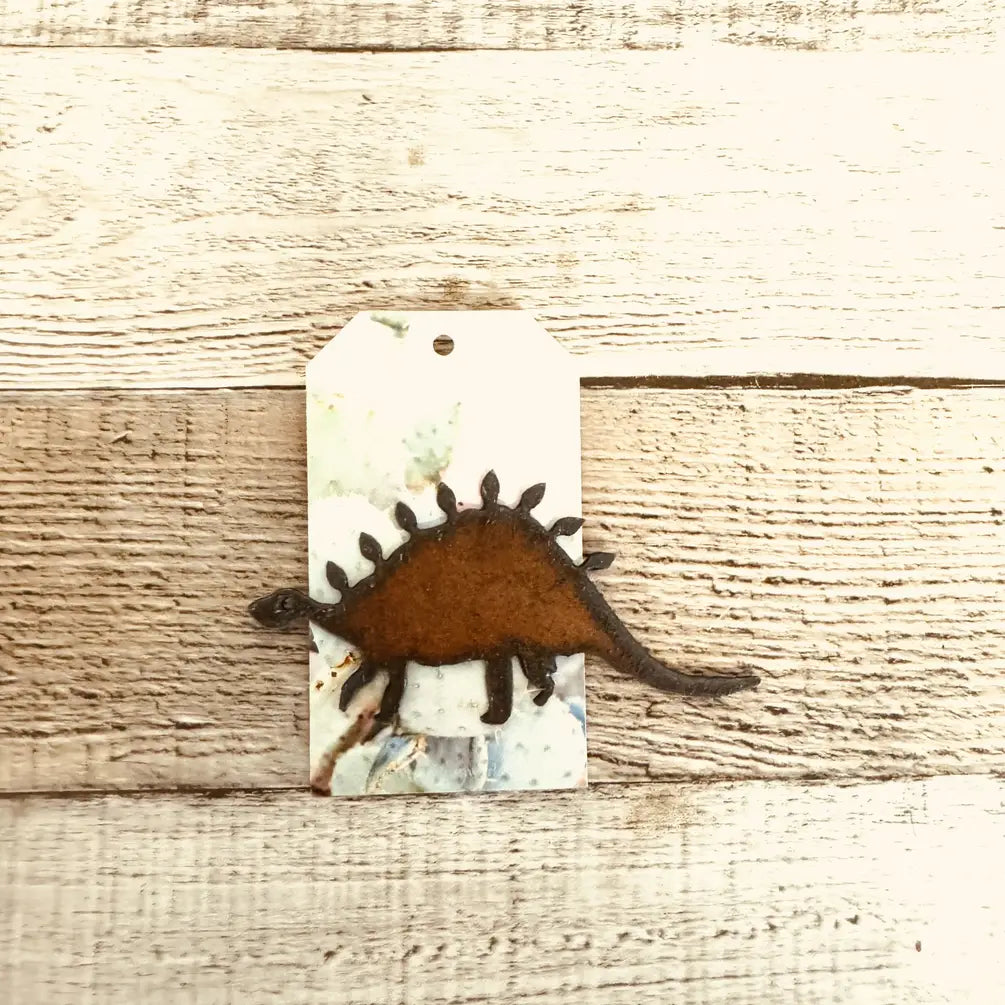Stegosaurus Dinosaur Hat Pin Hat Bar Rustic Metal Dino Gift