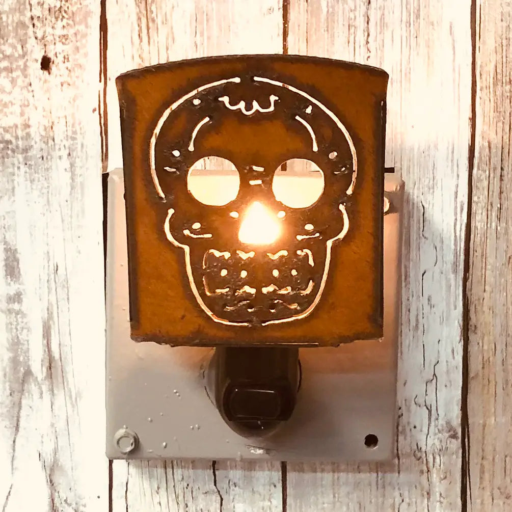 Sugar skull Day of the dead Classic Rustic Nightlight