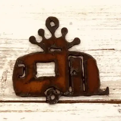 Camper Trailer with Crown Charm Pendant