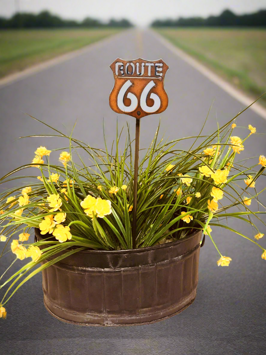 Route 66 Garden Plant Stake