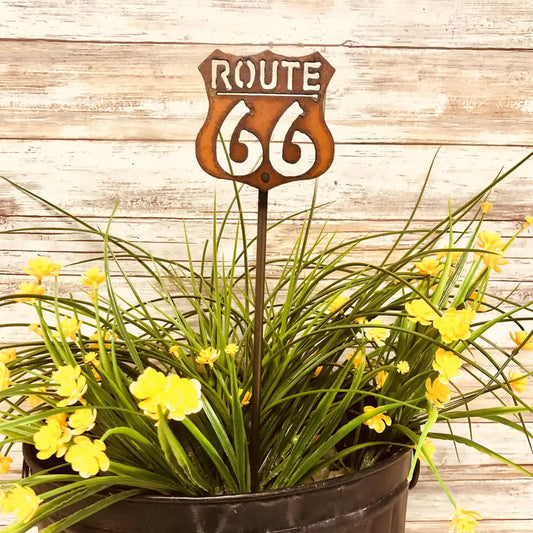 Route 66 Garden Plant Stake