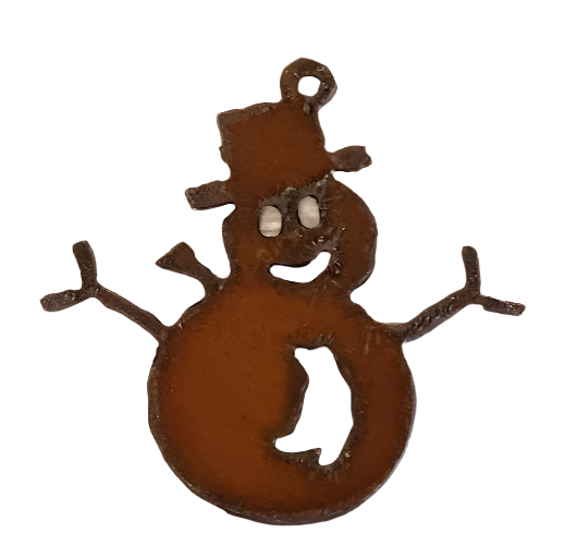 Frosty Snowman With Arms Charm