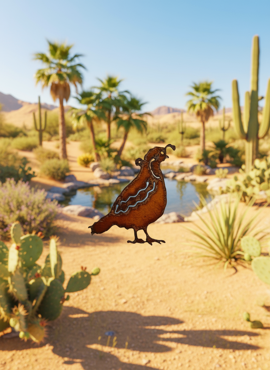 Quail Southwest  Arizona Texas New Mexico Desert Ornament