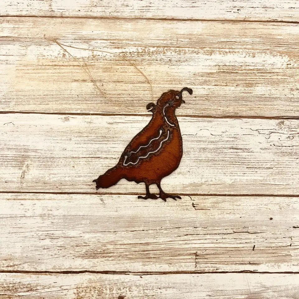Quail Southwest  Arizona Texas New Mexico Desert Ornament