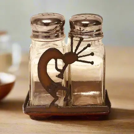 Kokopelli Southwest Desert Salt n Pepper Shaker Holder