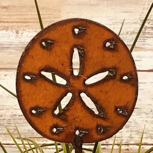 Sand Dollar Nautical Garden Plant Stake