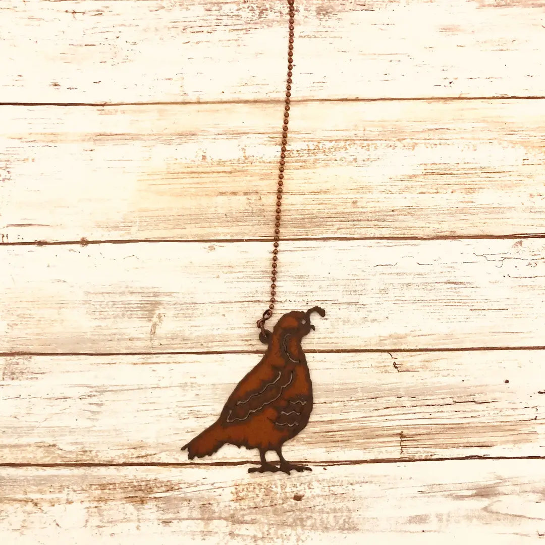 Quail Southwestern Desert Fan Pull