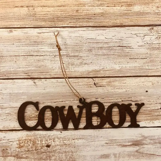 Cowboy Word  Ornament